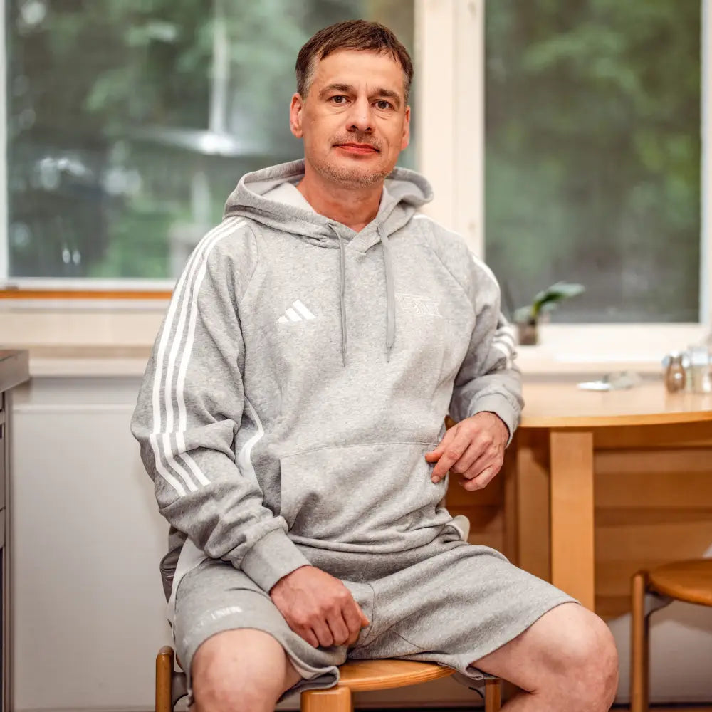 Adidas hoodie grey 24 25