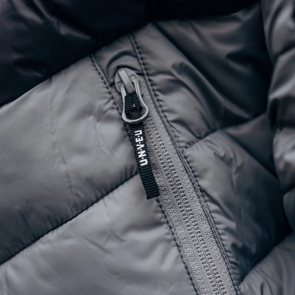 Steppjacke UNVEU - grau/schwarz