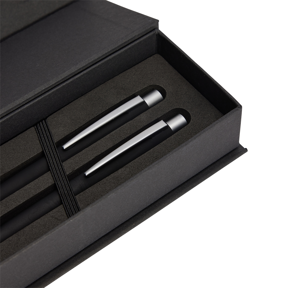 Juego de 2 bolígrafos - negro