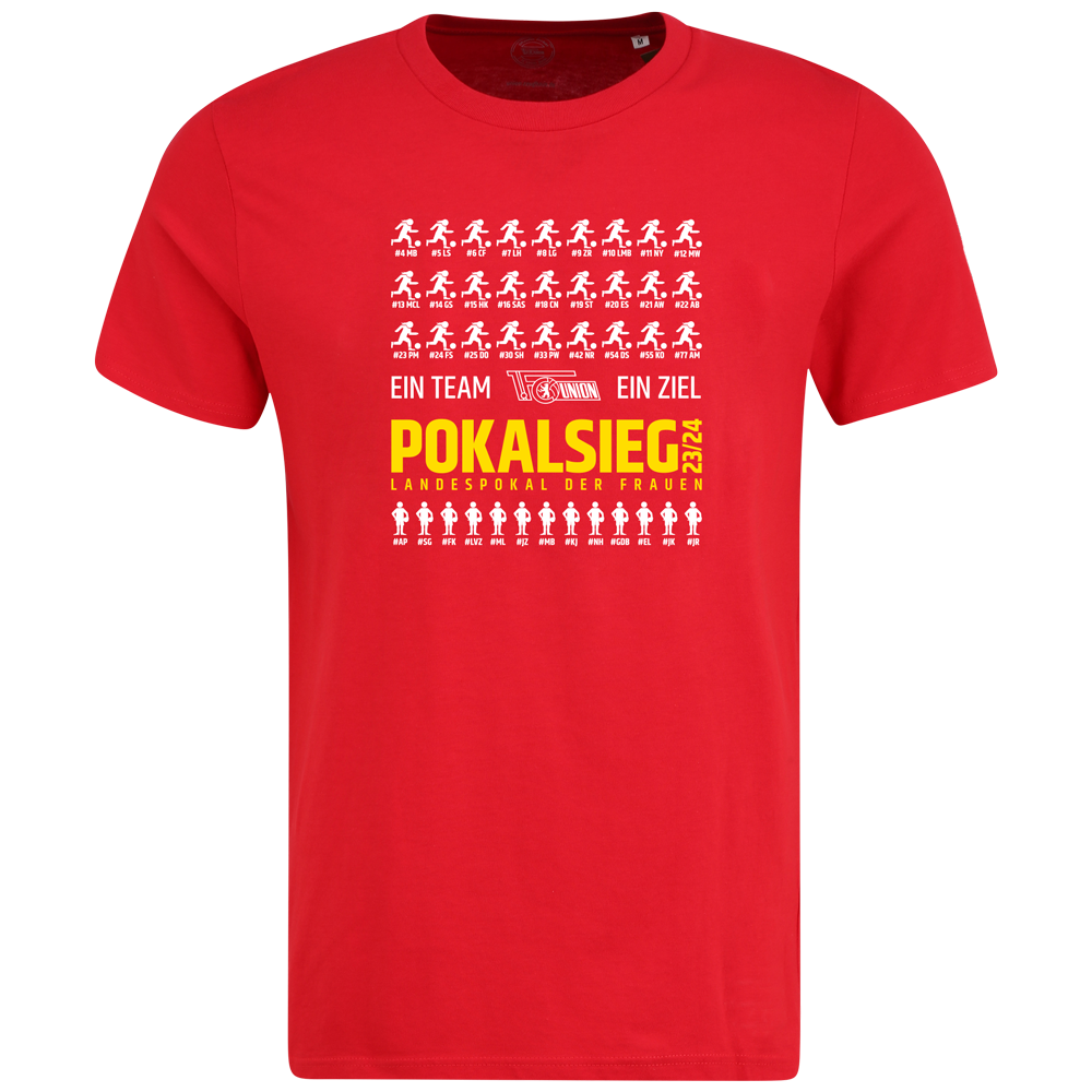 Kinder T-Shirt Pokalsieg 1. Frauen 23/24 - rot