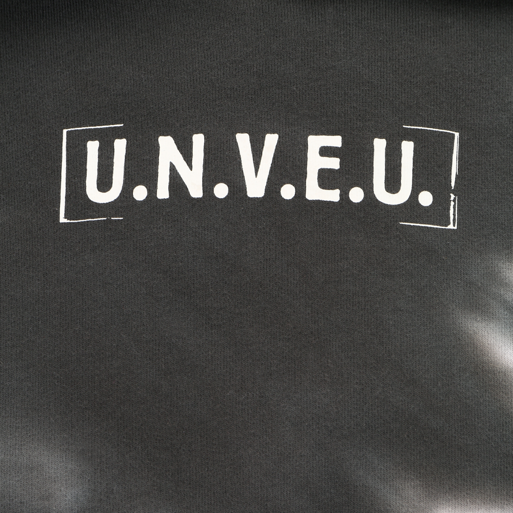 Sudadera con capucha UNVEU - gris/blanco