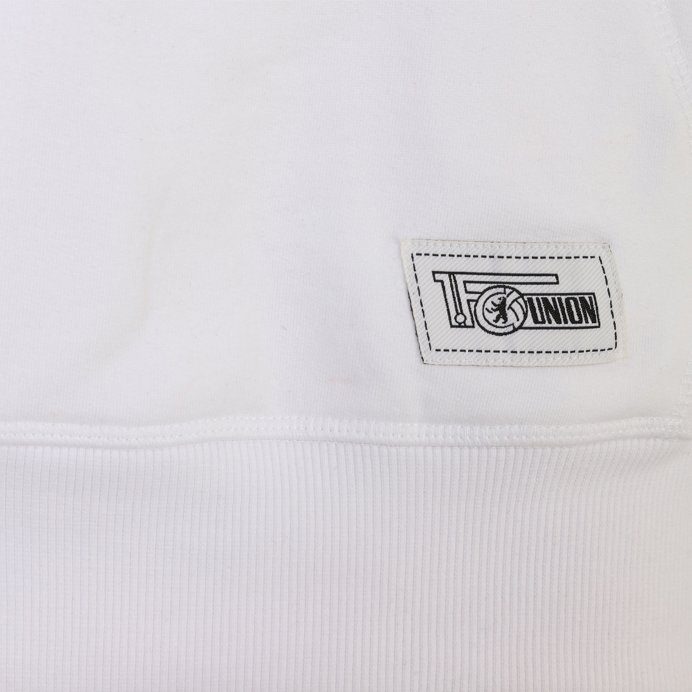 Sudadera con capucha y logotipo de camuflaje - blanca