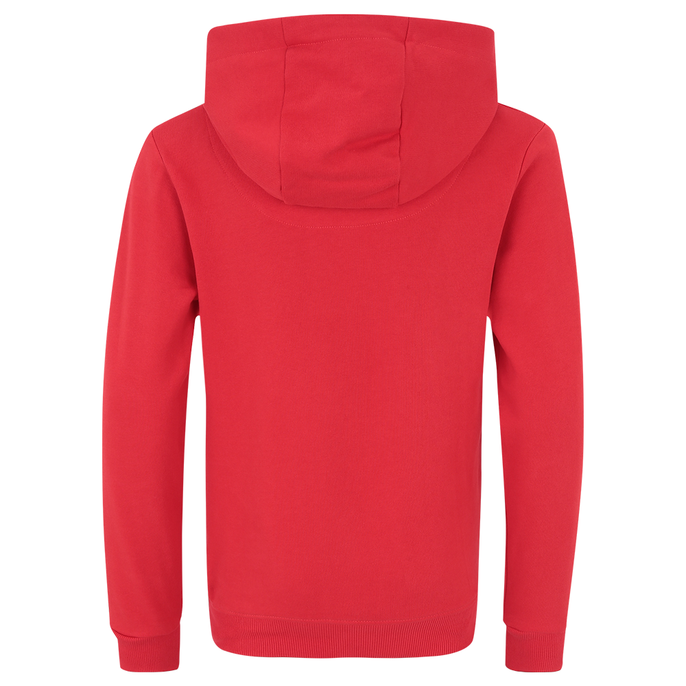 Sudadera con capucha para niños con el logotipo en rojo