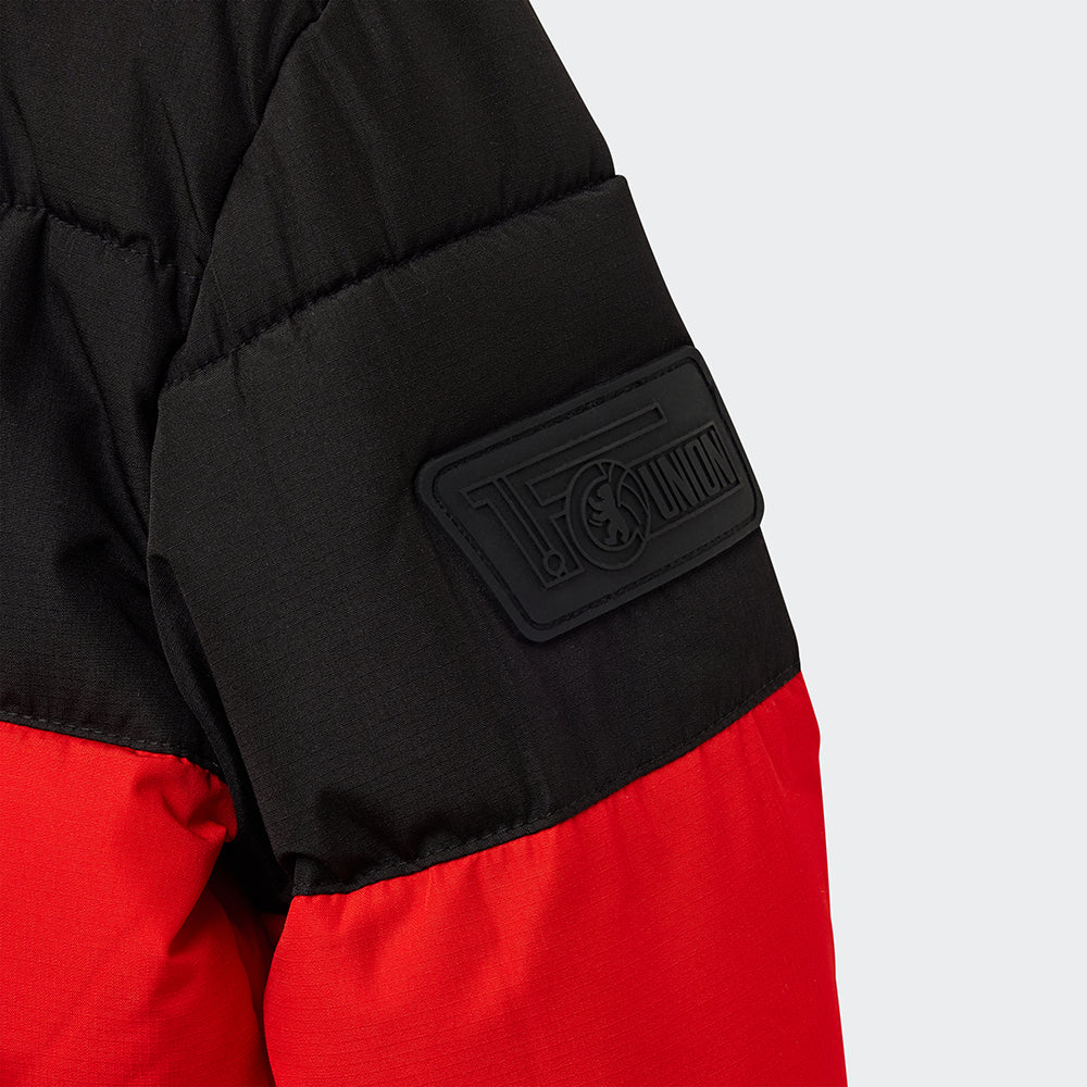 Kinder Winterjacke Logo - rot/schwarz