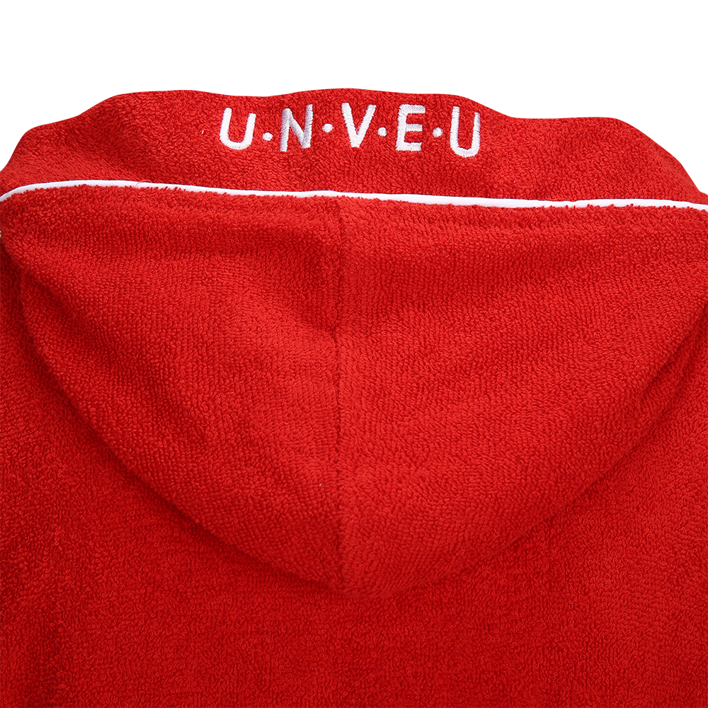 Bademantel Kapuze - rot