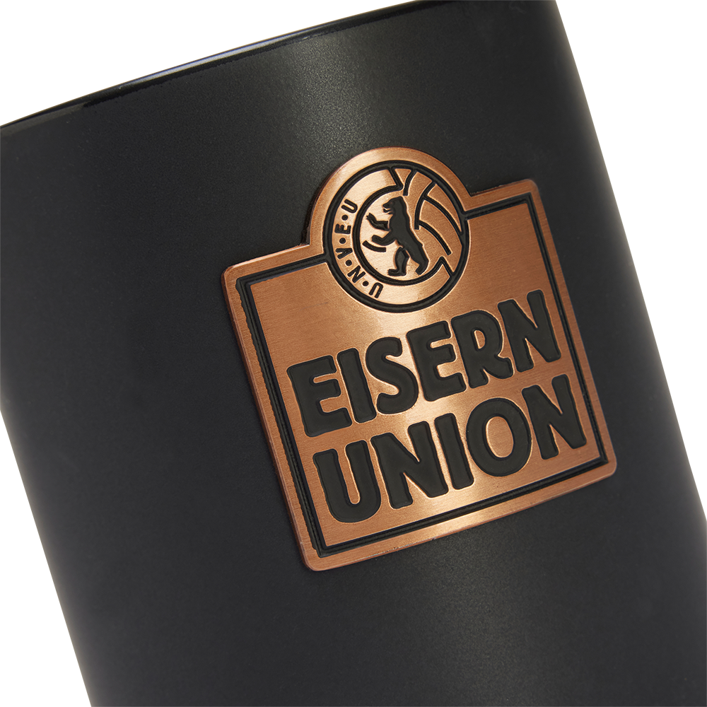 Tasse schwarz - Metall Logo