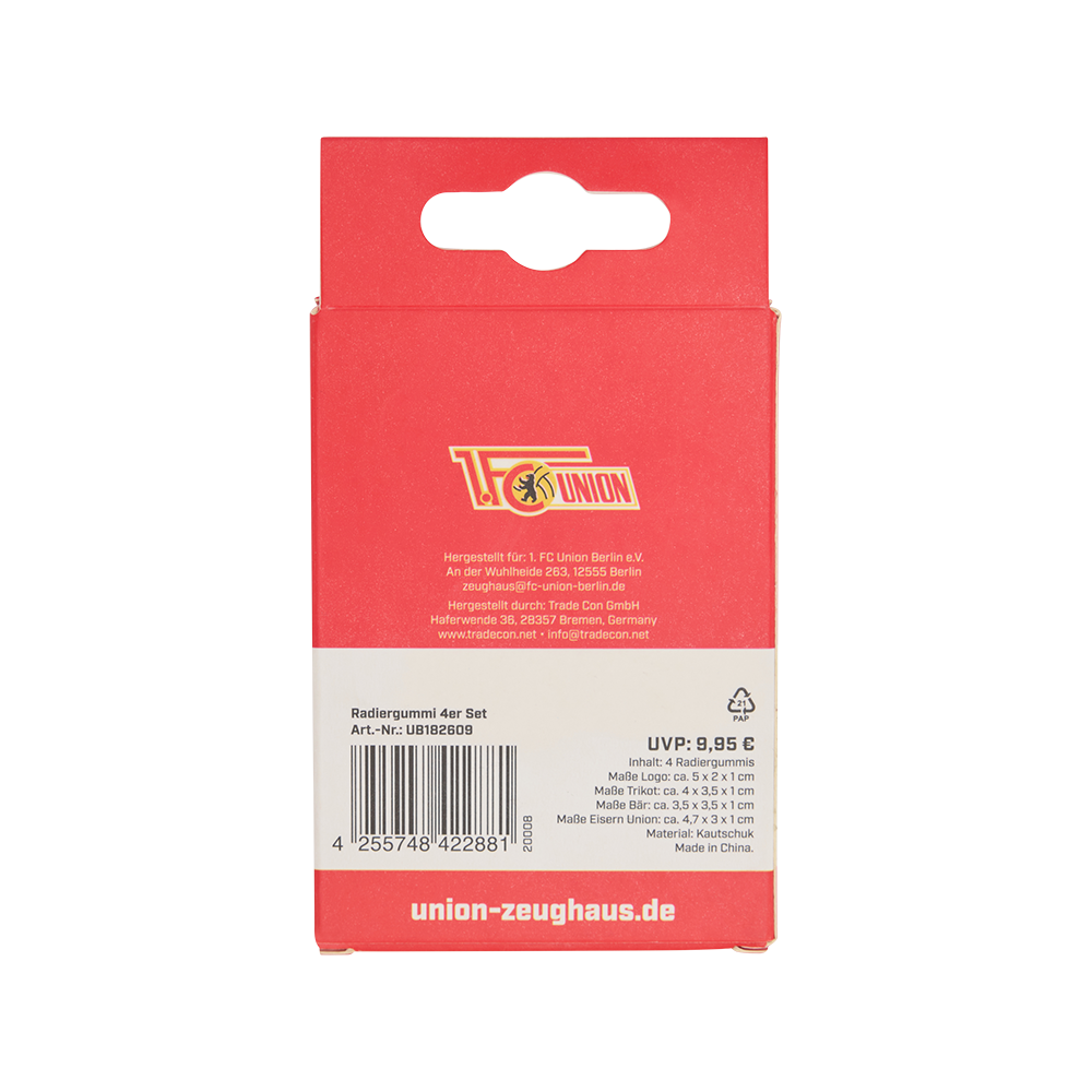 Eraser 4-piece set