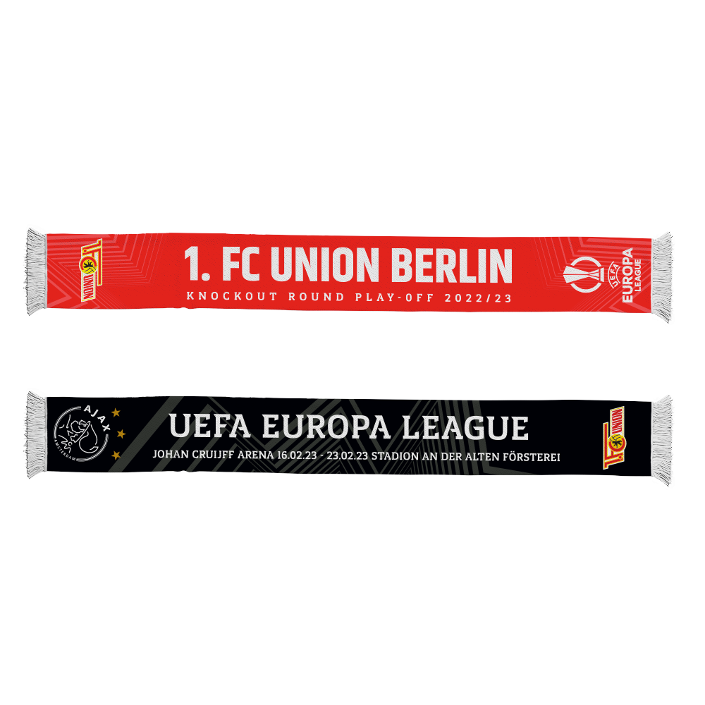 Schal UEFA EL Play-Off - rot/schwarz