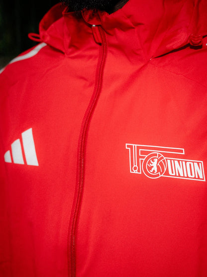 Chaqueta adidas para todo tipo de clima, roja - Equipo 25/26
