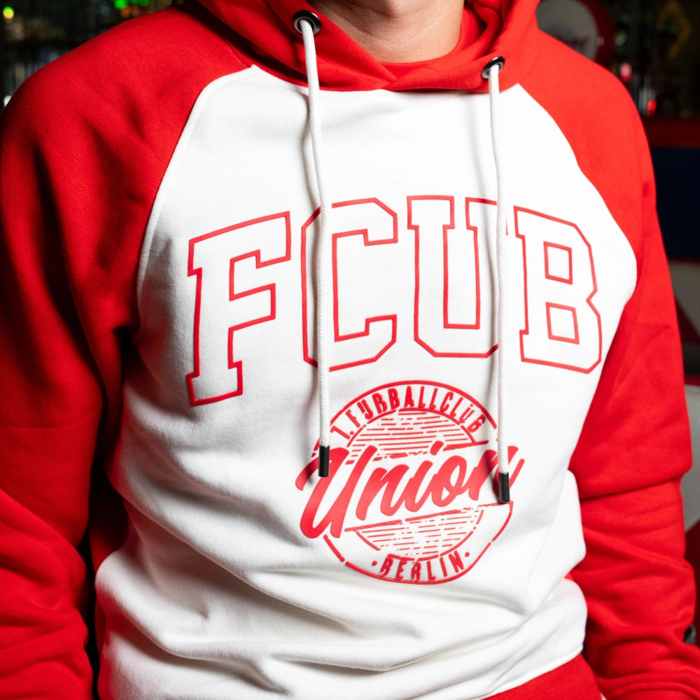 Hoodie College FCUB - weiß/rot