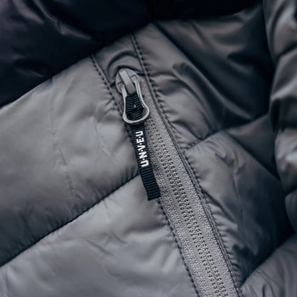 Steppjacke UNVEU - grau/schwarz