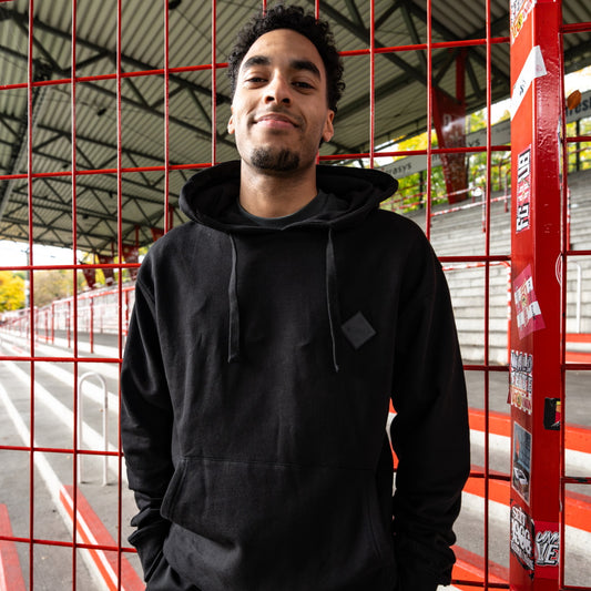 Kapuzenpullover UNVEU Badge - schwarz