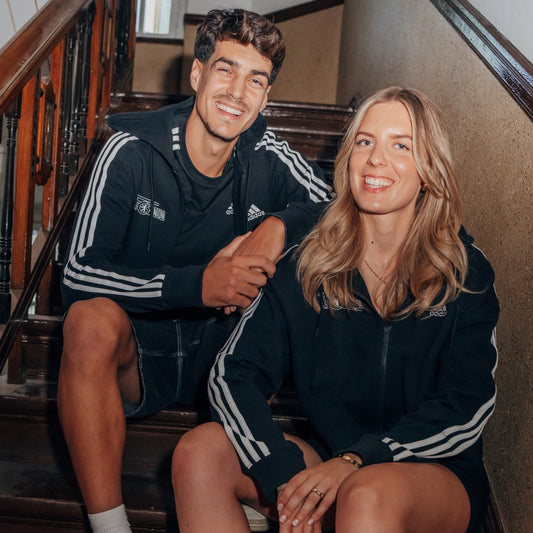 adidas hoodie - black