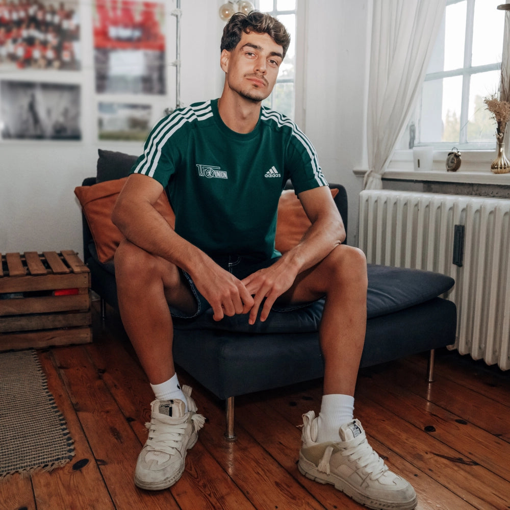 adidas T-Shirt Klassik - grün