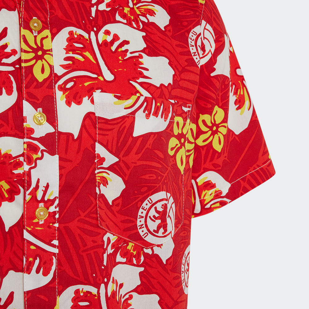 Hemd Hawaii - rot/bunt