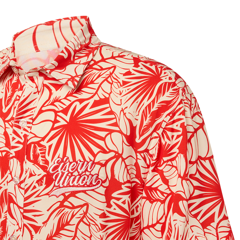 Hemd Hawaii - rot/weiß