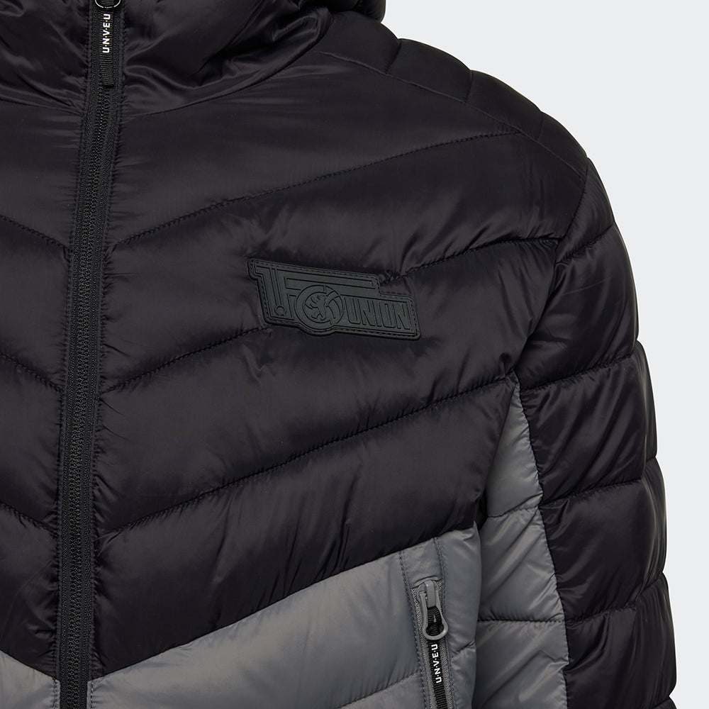Steppjacke UNVEU - grau/schwarz