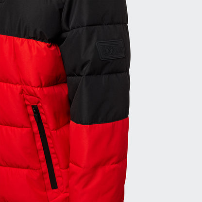 Winterjacke Logo - rot/schwarz