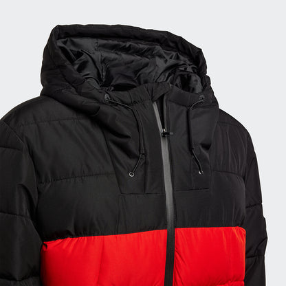 Winterjacke Logo - rot/schwarz