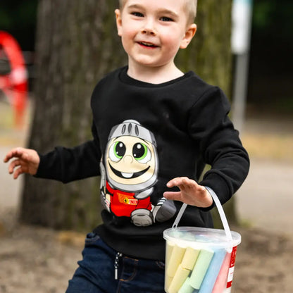 Children's Sweater Baby Knight Club - black