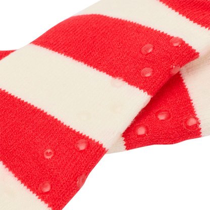 Calcetines de peluche con logo - rojo/blanco