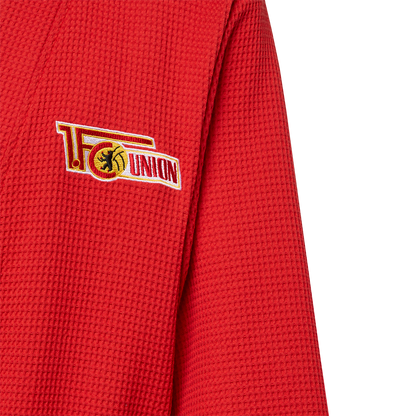 Bademantel Vereinslogo - rot