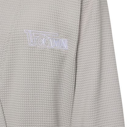 Bademantel Vereinslogo - grau
