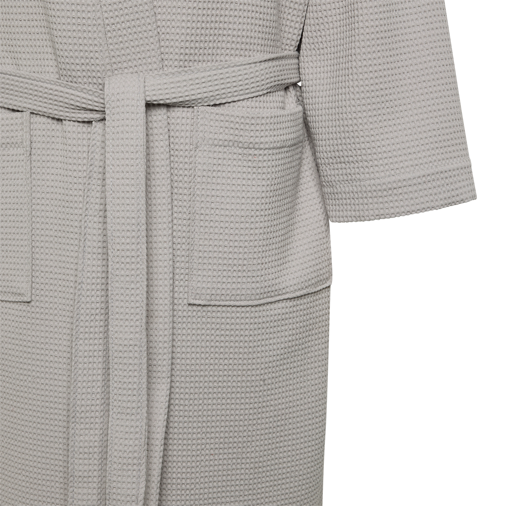 Bademantel Vereinslogo - grau