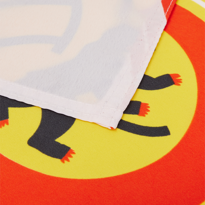 Logotipo del club en el mástil de la bandera - 60 x 90 cm