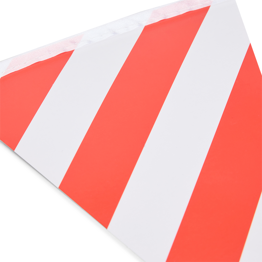 Wimpelkette - rot/weiß