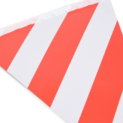 Wimpelkette - rot/weiß