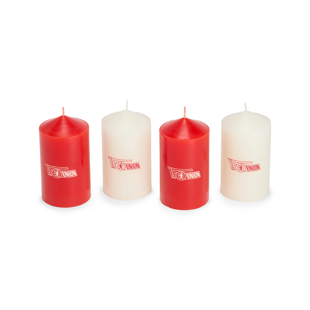 Stumpenkerzen 4er Set - Vereinslogo