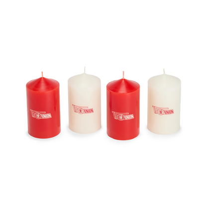 Stumpenkerzen 4er Set - Vereinslogo
