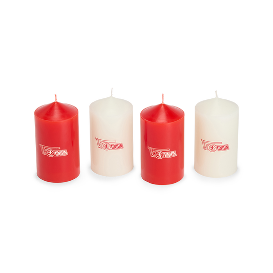 Stumpenkerzen 4er Set - Vereinslogo