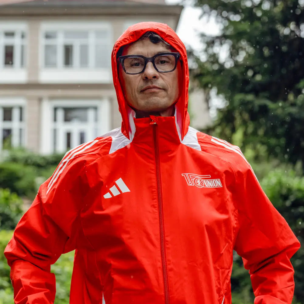 Adidas all weather jacket red Team 24 25