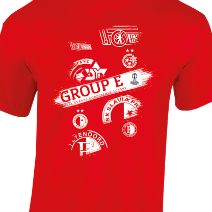 T-Shirt UECL Group E - red