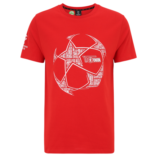 T-Shirt Champions League Ball - rot