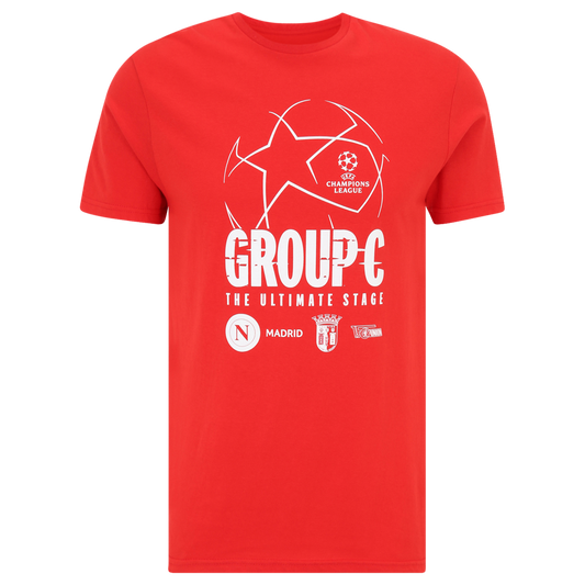 T-Shirt Champions League Gruppe C - rot