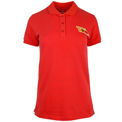 Frauen Poloshirt Logo - rot