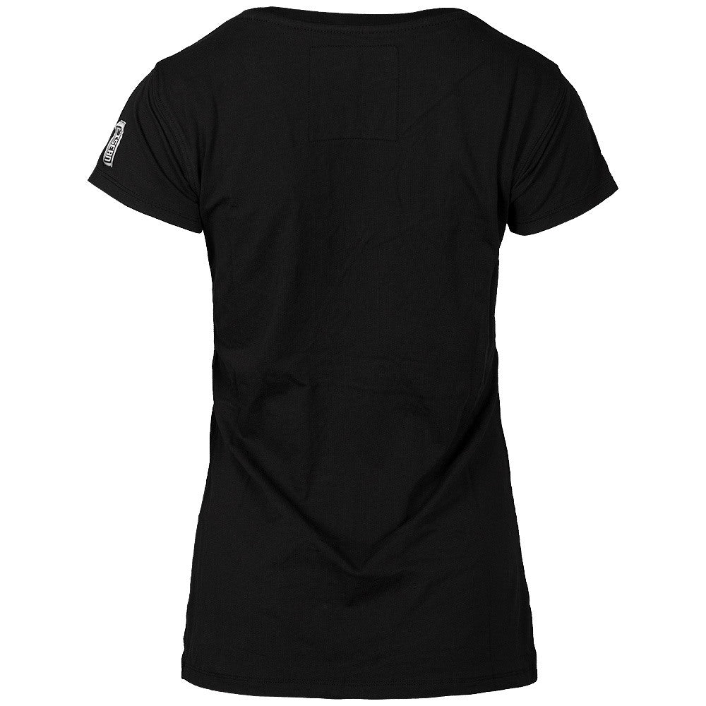Frauen T-Shirt Eisern - schwarz