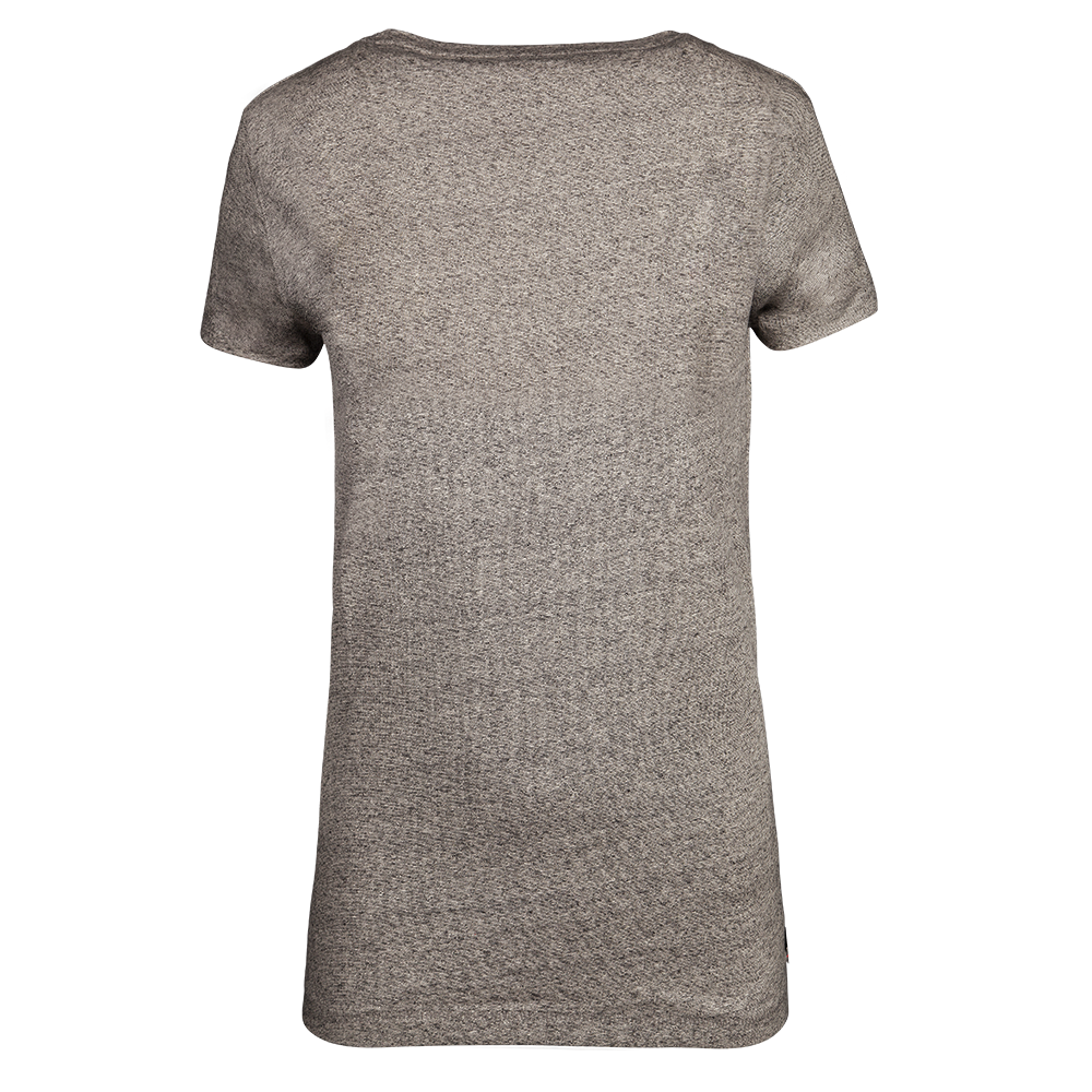 Frauen T-Shirt Logo meliert - grau