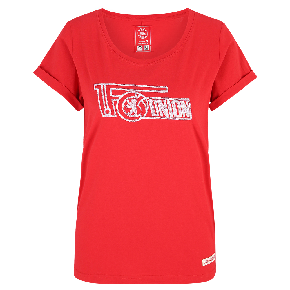 Frauen T-Shirt Loop Logo - rot