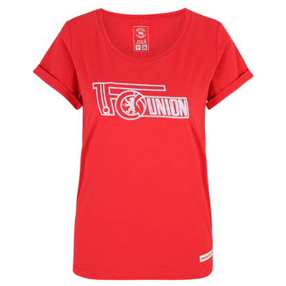 Frauen T-Shirt Loop Logo - rot