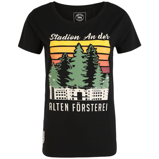 Frauen T-Shirt Alte Försterei - schwarz