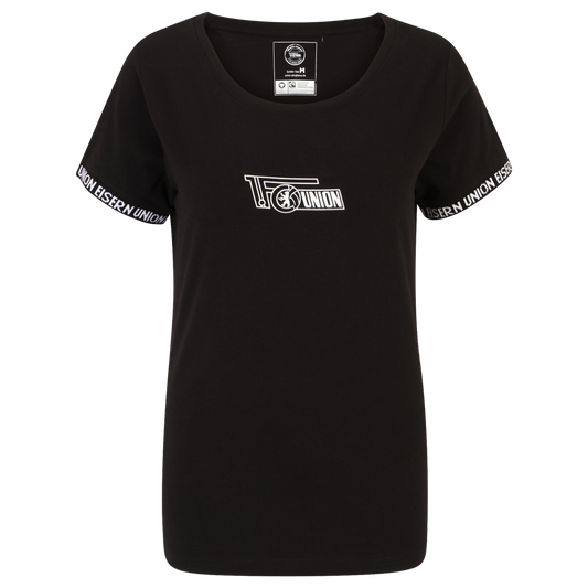 Frauen T-Shirt Logo - schwarz