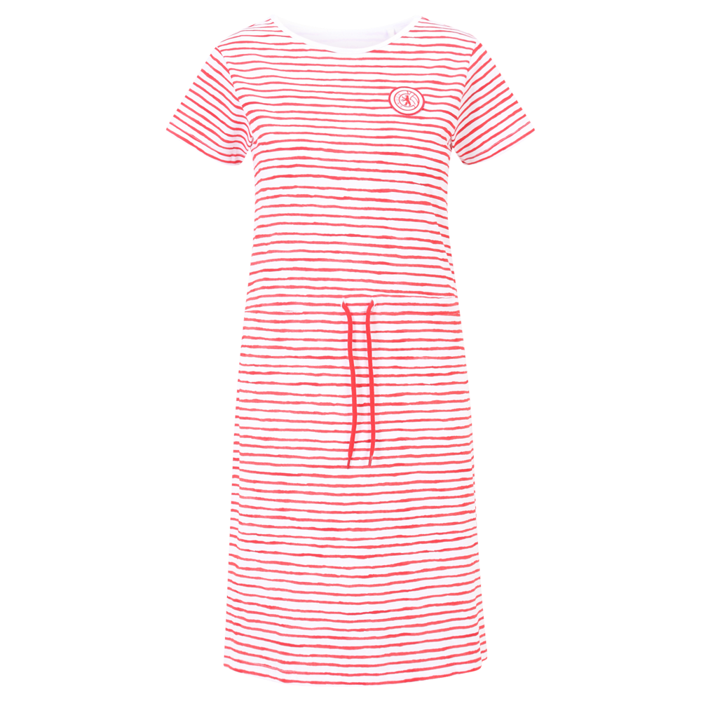 Kleid UNVEU Bär - rot/weiß