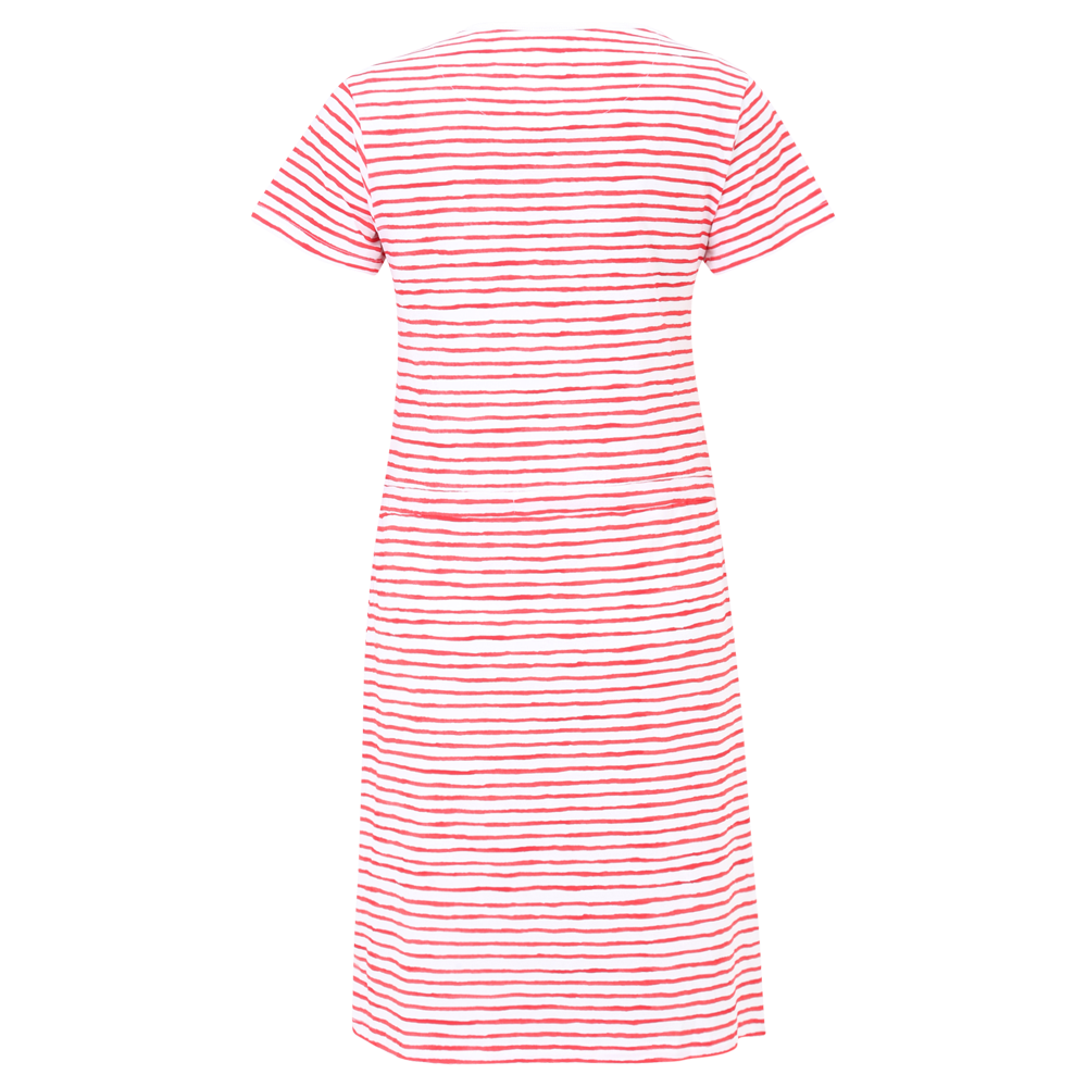 Kleid UNVEU Bär - rot/weiß