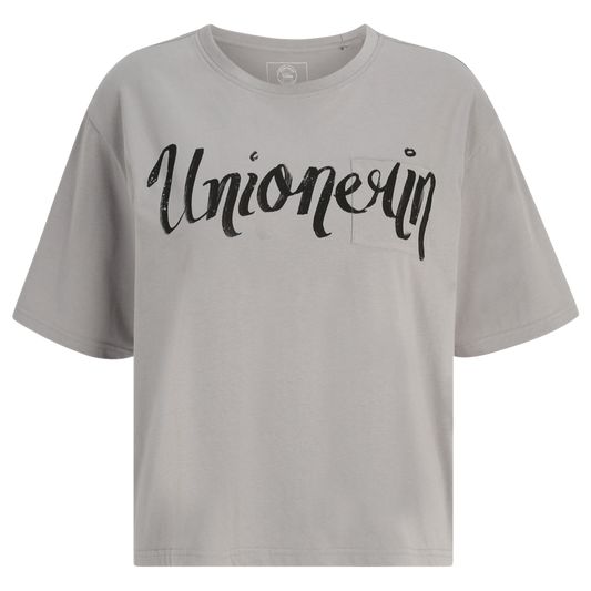 T-Shirt Unionerin cropped - grau