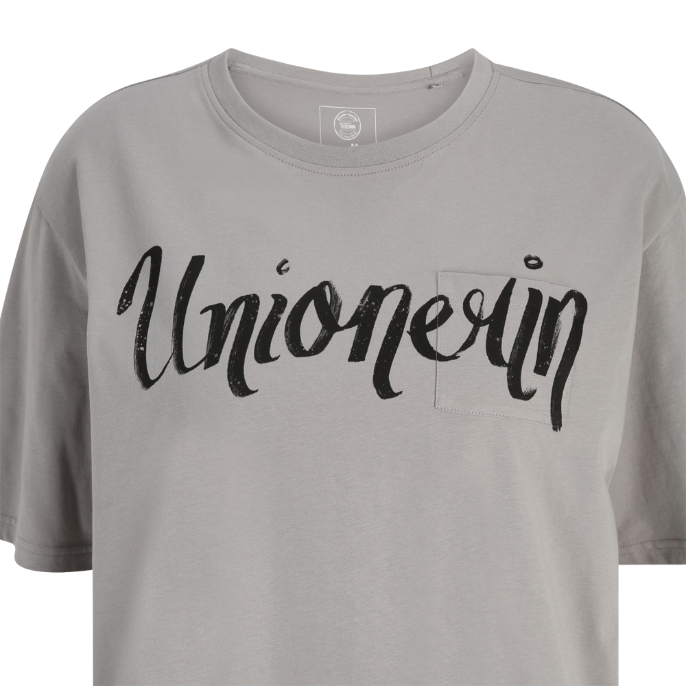 T-Shirt Unionerin cropped - grau