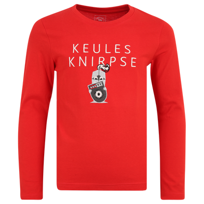 Long-sleeved shirt Keules Knirpse - red